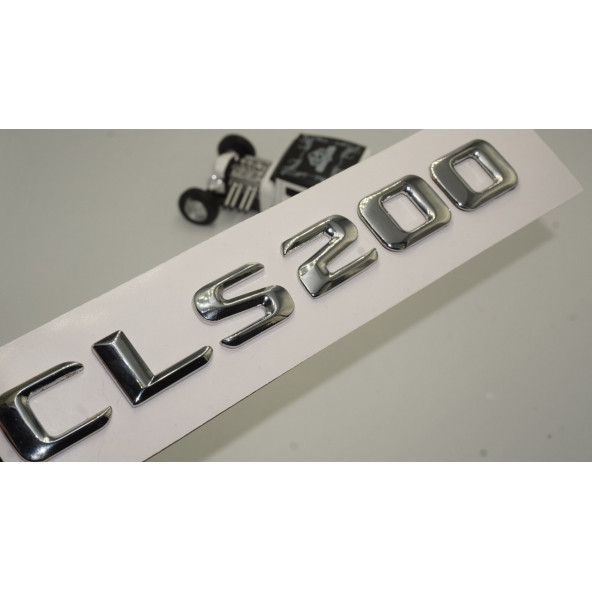 Benz CLS 200 Bagaj Krom Metal 3M 3D Yazı Logo