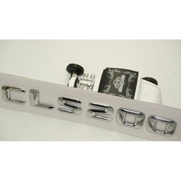 Benz CLS 200 Bagaj Krom Metal 3M 3D Yazı Logo - 4