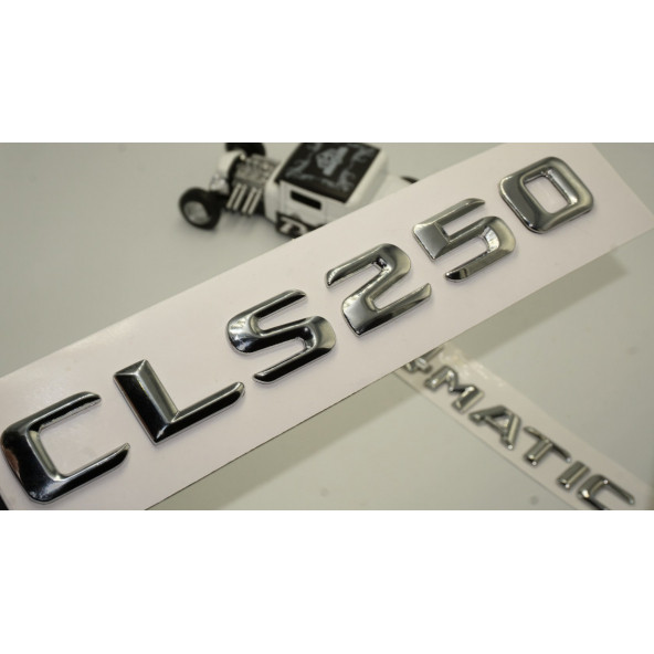 Benz CLS 250 4Matic Bagaj Krom Metal 3M 3D Yazı Logo