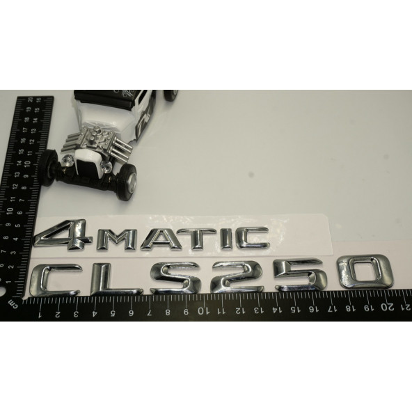 Benz CLS 250 4Matic Bagaj Krom Metal 3M 3D Yazı Logo - 4