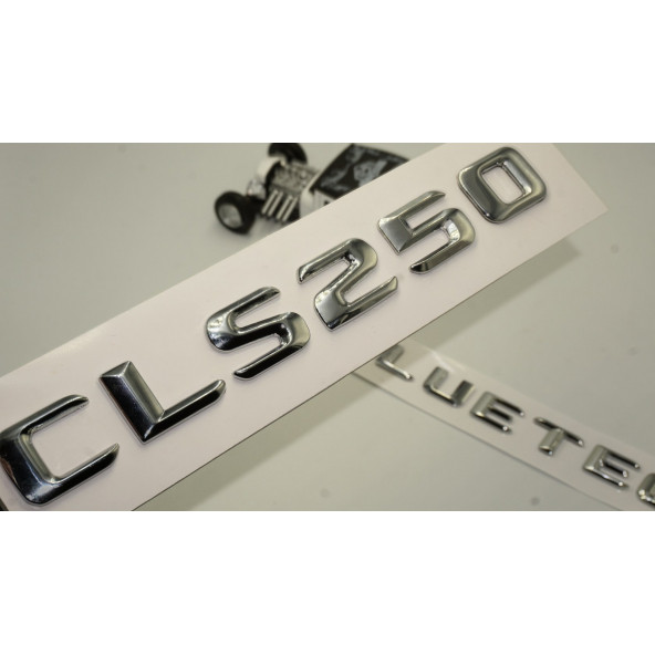 Benz CLS 250 Bluetec Bagaj Krom Metal 3M 3D Yazı Logo