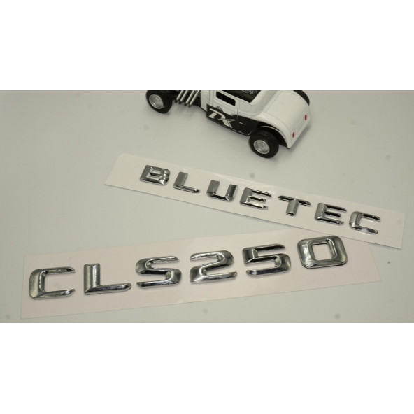 Benz CLS 250 Bluetec Bagaj Krom Metal 3M 3D Yazı Logo - 2