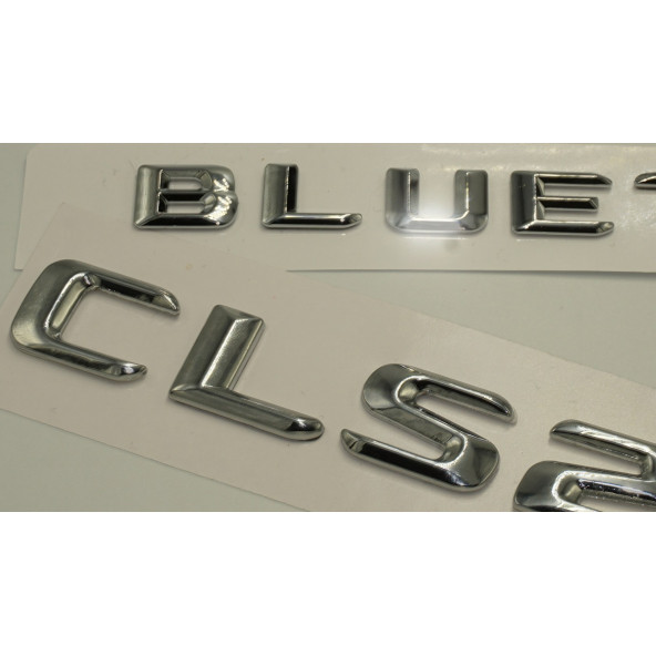 Benz CLS 250 Bluetec Bagaj Krom Metal 3M 3D Yazı Logo - 3