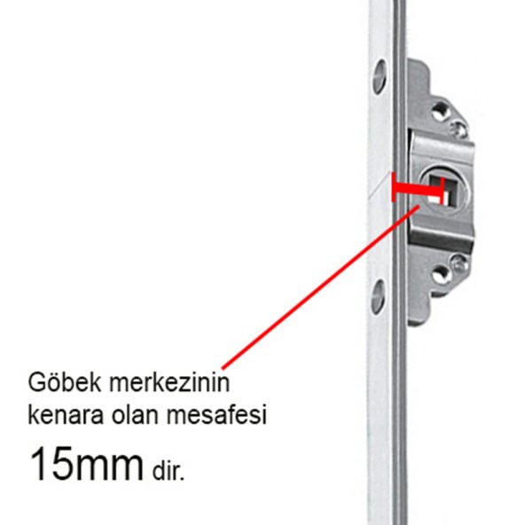 Aletçantam Pvc Pimapen İspanyolet Balkon Kapı Kilidi - 180cm - 2