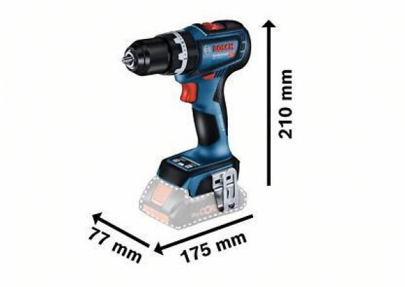 GSB 18V-90 C Darbeli Delme Vidalama Solo - 2