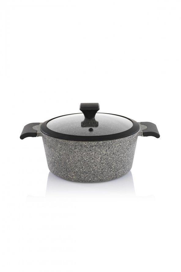 Schafer Adrian Döküm Yanmaz Yapışmaz Tencere Seti - 7 Parça Gri - 6