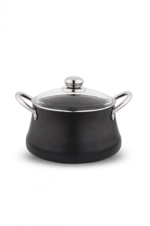 Schafer Ottawa Yanmaz Yapışmaz Granit Tencere Seti 7 Parça Siyah - 2