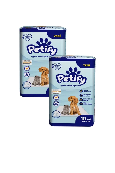 PETIFY EVCIL EGITIM PEDI 60*90 KÜÇÜK 10'LU x 2 Paket