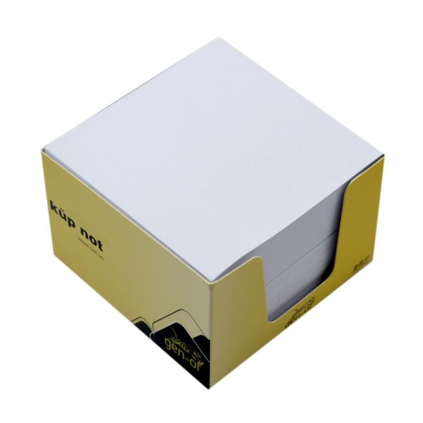 Gen-Of Kutulu Beyaz Küp Not 80 gr 9x9 cm 550 Yaprak (GEN-9101) - 4