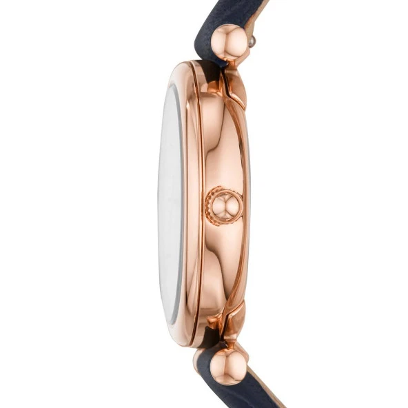 FOSSIL FES4502 LACİVERT DERİ KORDON BAYAN KOL SAATİ - Resim 2