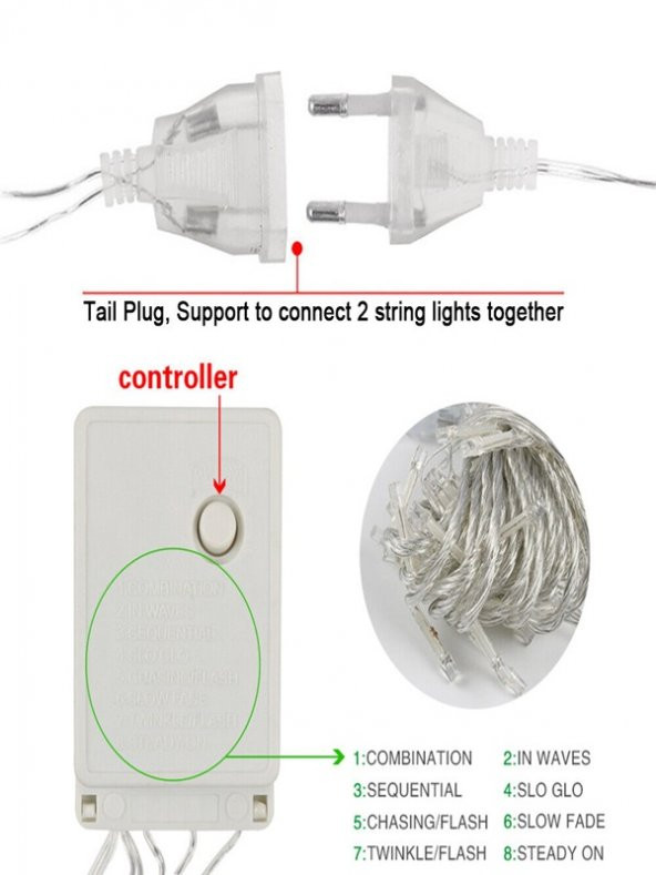 gaman Kalp Şeklinde Perde Led - 3