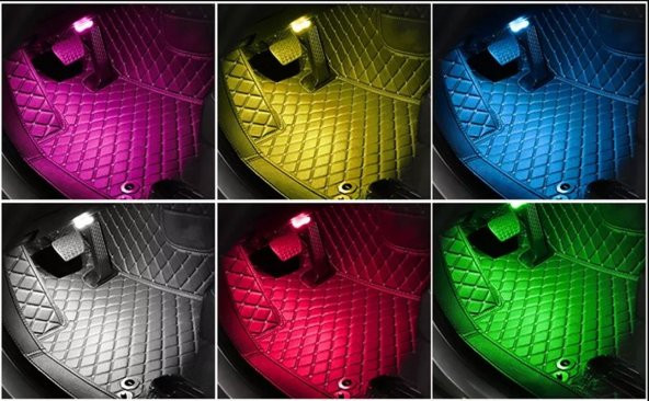 gaman Şarjlı Taşınabilir Mini 7 Renkli ve Ritim Özellikli Gaming Led Işık Çok Amaçlı