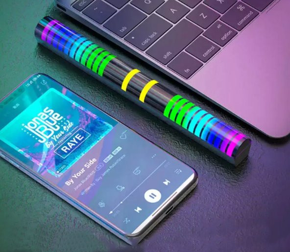 gaman Yeni Nesil 3D RGB Çubuk Ekolayzer LED (Müziğe) Sese Duyarlı Ritimler