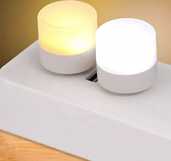 gaman Usb Led Küçük Beyaz Işık Lamba, Koridor, Tuvalet, Oturma, Çocuk Odası Için Rehber Gece Aydınlatma - Resim 3