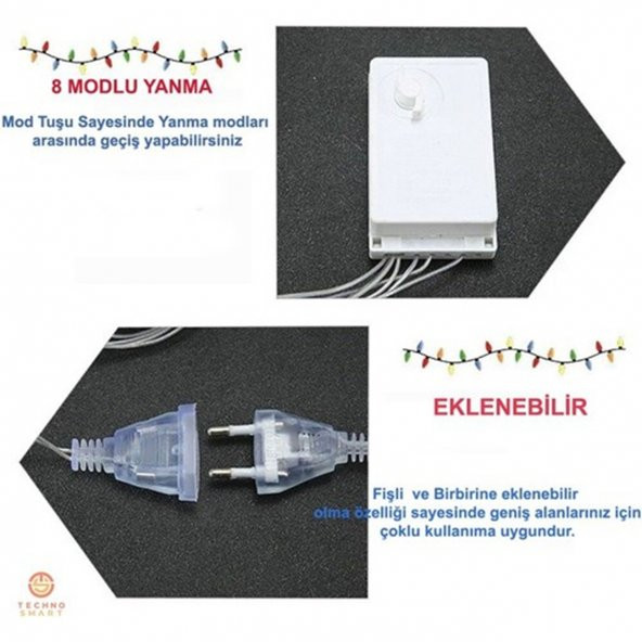 gaman Kalp Perde Ledi Kırmızı ışıklı Saçaklı Eklenebilir Led Sevgililer Gününe Özel Dekorasyon - 2