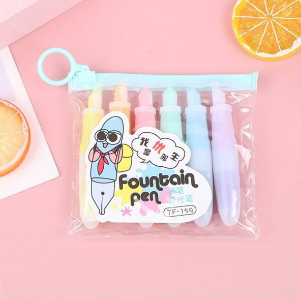 gaman Mini Dolmakalem Görünümlü Renkli Fosforlu Kalem 4 Paket(24 Adet) Okul Öncesi İçin - 2