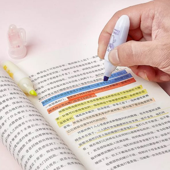 gaman Q-1230 Emojili Fosforlu Kalem 24lü Set Kilitli Poşet - 2