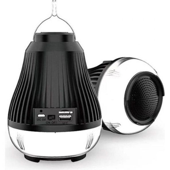 newnet ZQS1317 Powerbank Özellikli Şarjlı Taşınabilir Bluetooth Hoparlör Speaker Led Işıklı - Asılabilir