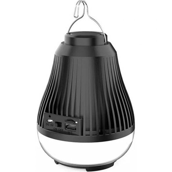 newnet ZQS1317 Powerbank Özellikli Şarjlı Taşınabilir Bluetooth Hoparlör Speaker Led Işıklı - Asılabilir - 4