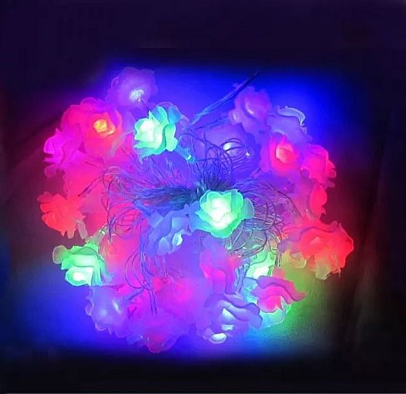 gaman Gül Tasarımlı Şık RGB Peri Led- 3 metre Renkli Dekoratif Süsleme - 2