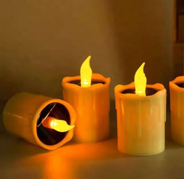 gaman Güneş Enerjili Solar Dekoratif Led 1w Alev Efekli Işık Mum Dış Mekan - 2