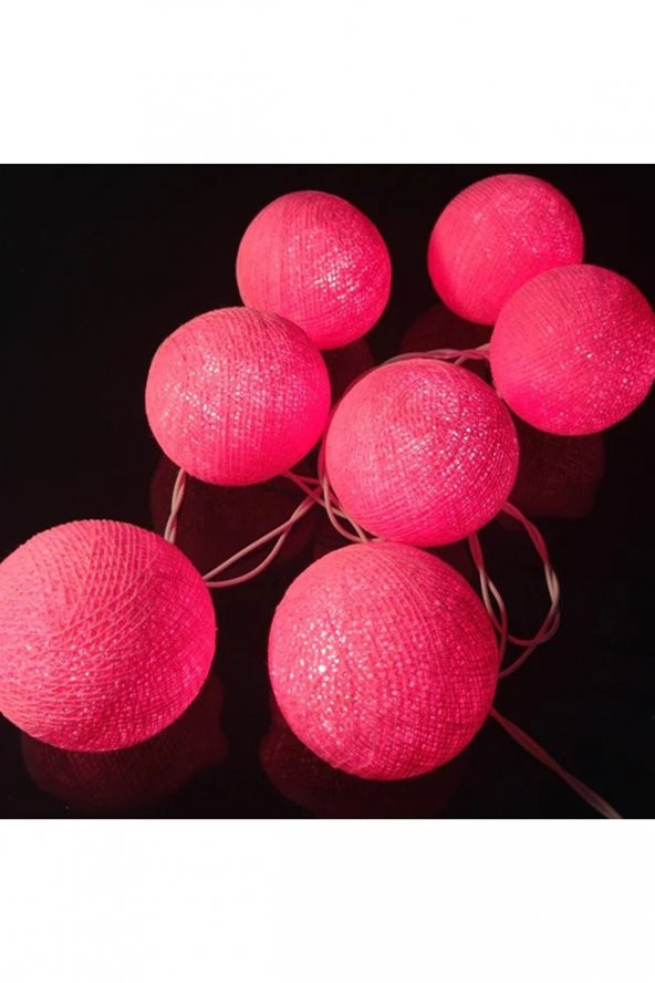 gaman 10lu Top led Işık 1,5 metre Pilli Dekoratif 6 farklı renk( mavi-krem-günışığı-mor-pembe-Koyu pembe) - 2