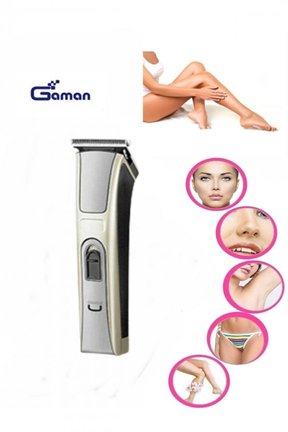 gaman Şarjlı Tıraş Makinesi Saç Sakal Lazer Epilasyon Öncesi Vücut Tüy Alma Erkek Kadın Kullanıma Uygun