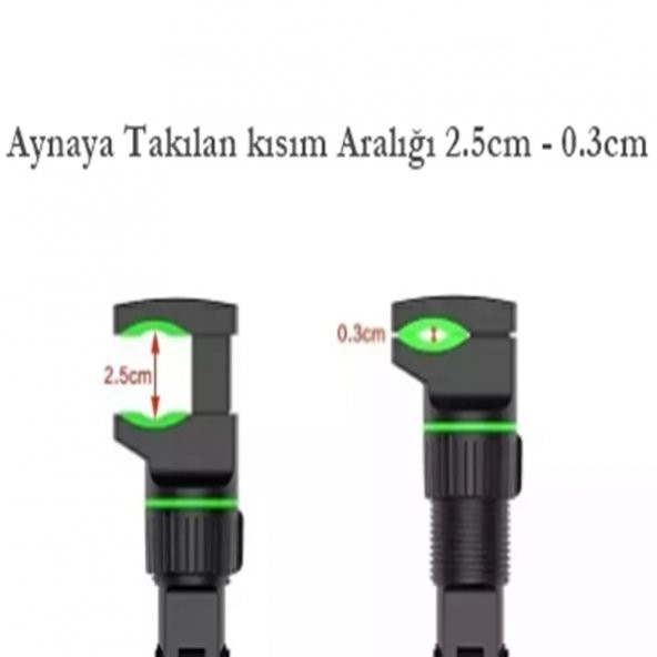 gaman Dikiz Aynası Telefon Tutucu Araç Içi 360 Derece 1. Kalite 4.0-6.9inç - 2