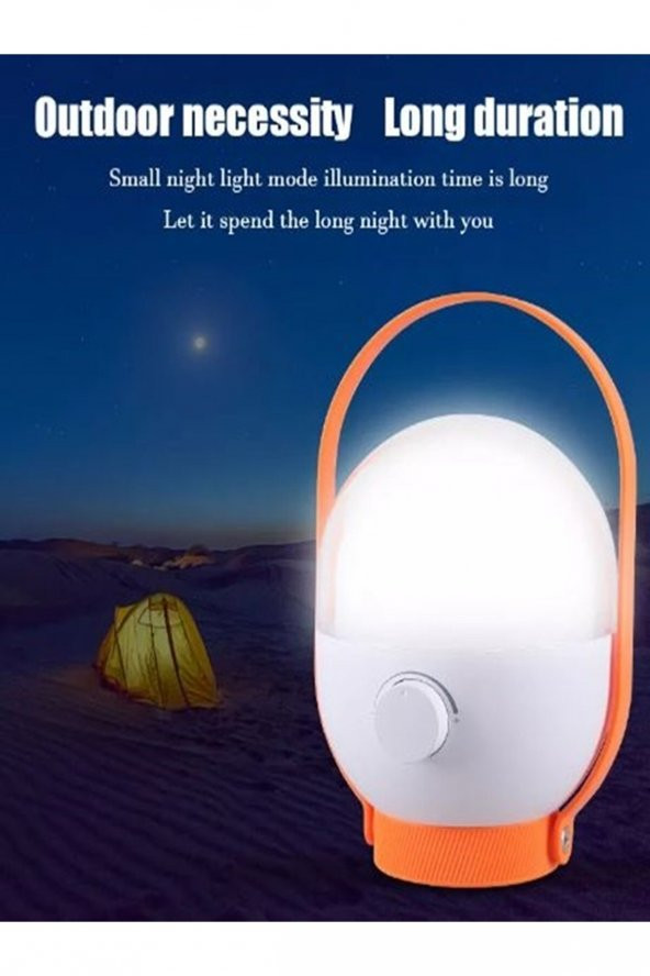 gaman 40 LED Şarj Edilebilir Lityum Parlaklık Ayarlı Asılabilir Çadır Lambası - Kamp Lambası 6,4 W 3600mAH