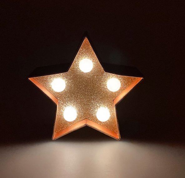 gaman Dekoratif 5 ledli Yıldız Led Işık Günışığı Led 10.5cm x 10.5cm Pilli - 2