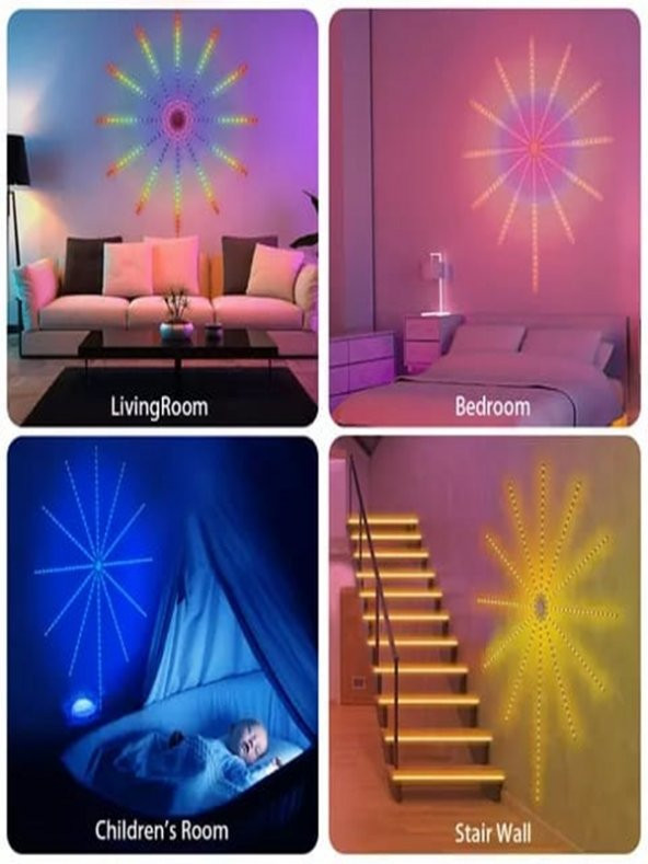 gaman RGB Sese Duyarlı Bluetootlu Ekolayzer USB Girişli Gökkuşağı Led - 2