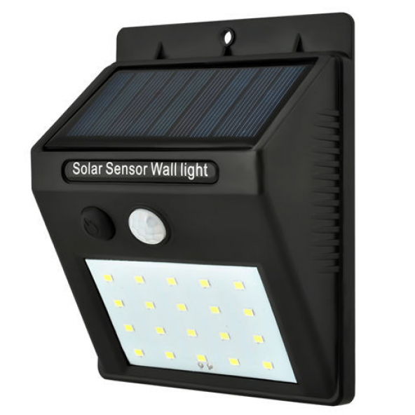 gaman Güneş Enerjili Hareket Sensörlü Duvara Monteli Su Geçirmez 20 Led Solar Lamba - Resim 4