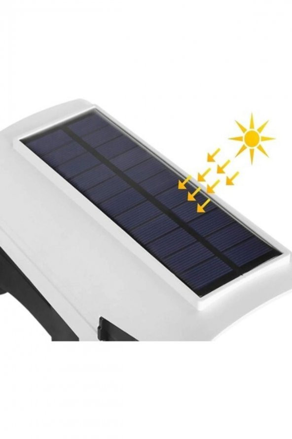 gaman Güneş Enerjili Sokak Lambası Solar SAHTE KAMERA GÖRÜNÜMLÜ Hareket Sensörlü 3 Mod Uzaktan Kumanda - 4