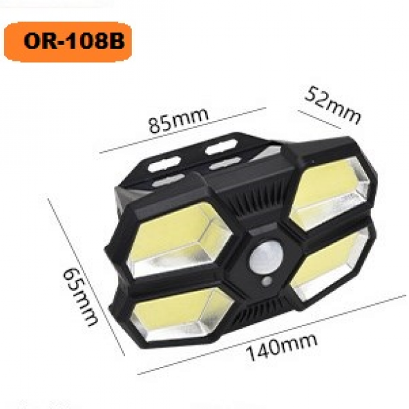 gaman 108 COB 3 Mod Güneş Enerjili Su Geçirmez Hareket Sensörlü Solar Lamba - 5
