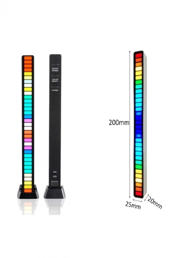 gaman Gaming Oyuncu Bilgisayarı Aksesuarı Sese Duyarlı ekolayzer Rgb Led Aydınlatma - 3