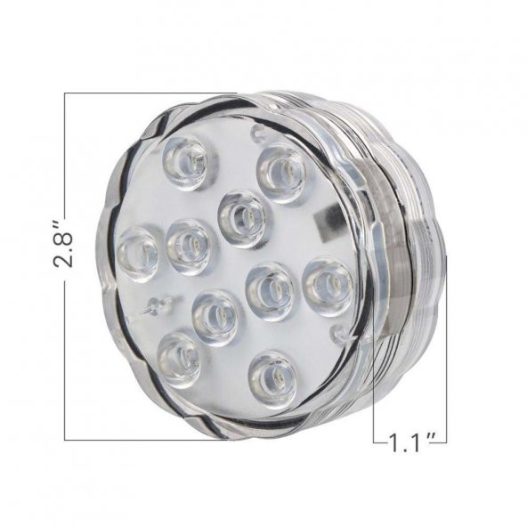 gaman Su geçirmez 10 Led RGB Dekoratif Mekan Ledi - 3