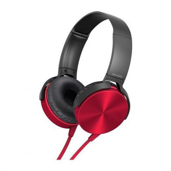 gaman Yeni Model Extra Bass Mikrofonlu Kulaklık 3.5mm Stereo Kırmızı