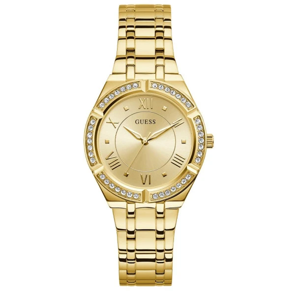 GUESS GUGW0033L2 ALTIN KAPLAMA TAŞLI BAYAN KOL SAATİ