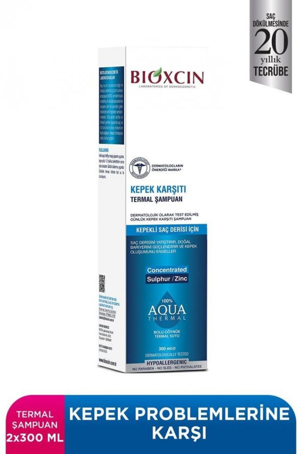 Bioxcin Aqua Thermal Kepek Şampuanı 300 Ml 1 Alana 1 Bedava - 2