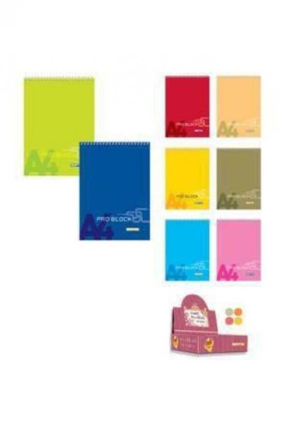 Klas Bloknot Plastik Spiralli A-5 Çizgili 72 Yaprak 6 Lı (1 Paket 6 Adet)