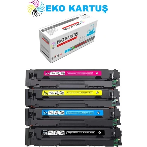 Eko Kartuş Hp W1A80A Yazıcı Kodu CF415X (W2030A)CRG055H Set (Chipsiz) Muadil Toner ürün görseli