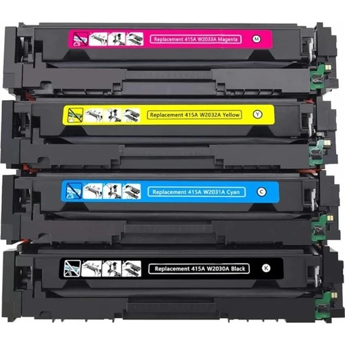Eko Kartuş Hp W1A80A Yazıcı Kodu CF415X (W2030A)CRG055H Set (Chipsiz) Muadil Toner - Resim 2