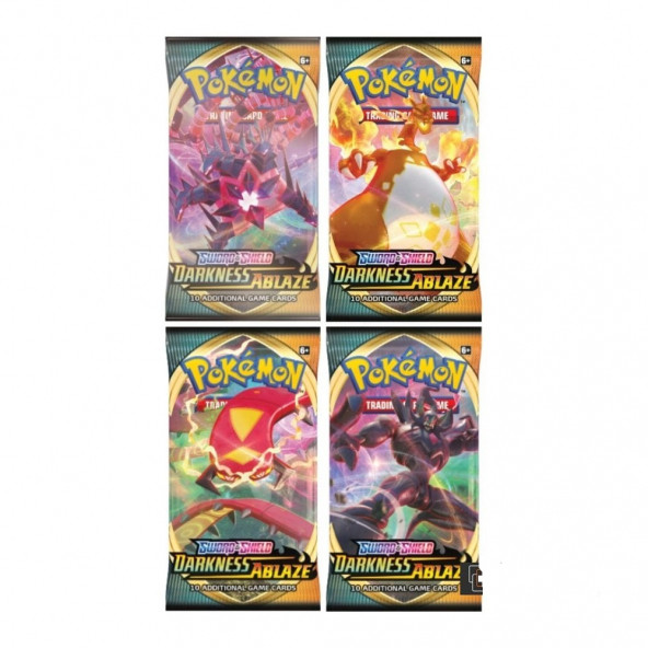 Pokemon Darkness Ablaze Oyun Kartı 4 Paket Bir Arada - 2