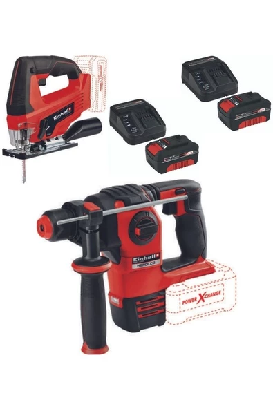 Einhell Herocco 18v Kırıcı Delici Tc-js 18 Dekupaj 2x4.0ah Akülü Set