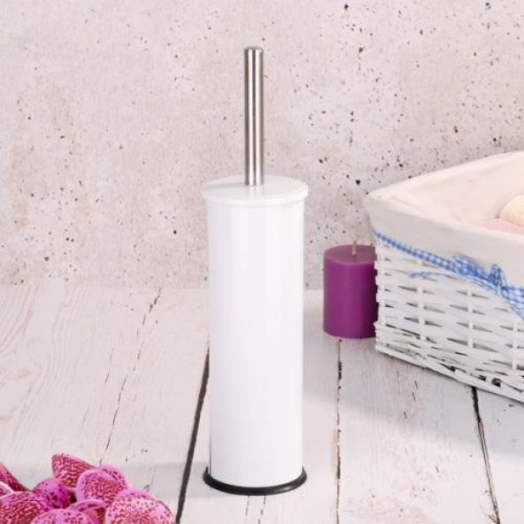 Ksv metal beyaz  paslanmaz wc tuvalet fırçası - Resim 2