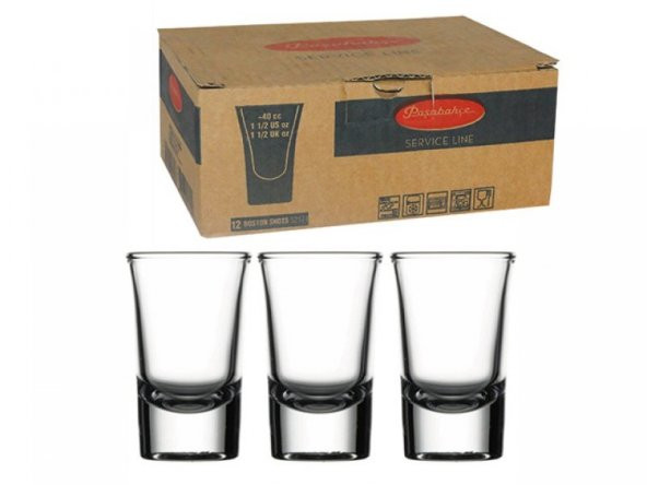 Paşabahçe 52174 boston shot bardak 12 li - tekila bardağı