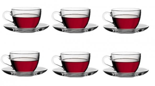 Paşabahçe 97948 basic cam çay fincanı - çay fincanı seti