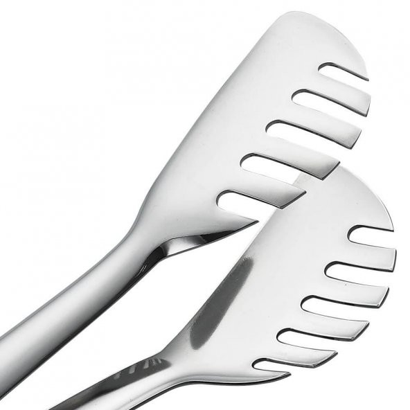 Nehir çelik paslanmaz makarna maşası - makarna servis maşası - Resim 2