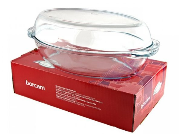 Paşabahçe 59052 borcam büyük oval kapaklı tencere - Resim 2