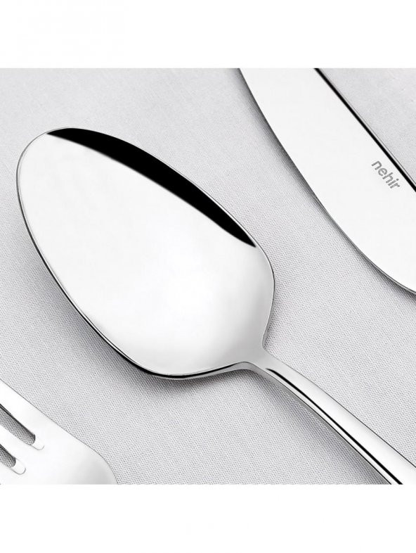 Nehir deniz çatal kaşık takımı - çatal kaşık seti büyük aile seti 108 prç. - Resim 3